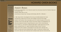 Desktop Screenshot of howardowenbooks.com