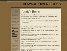 Tablet Screenshot of howardowenbooks.com